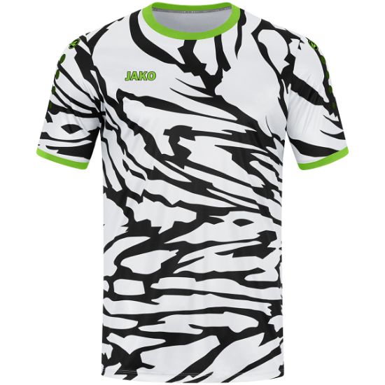 Afbeeldingen van Shirt Animal KM wit/zwart/fluogroen